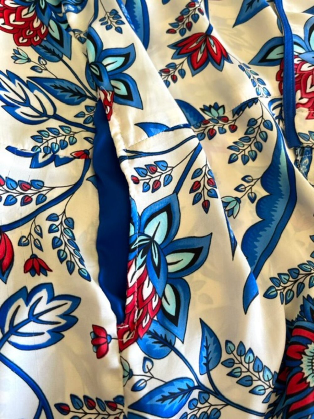French Designer Emma Ducci 100% Silk Maxi Shirt Dress | Size 10 - Picture 7 of 12